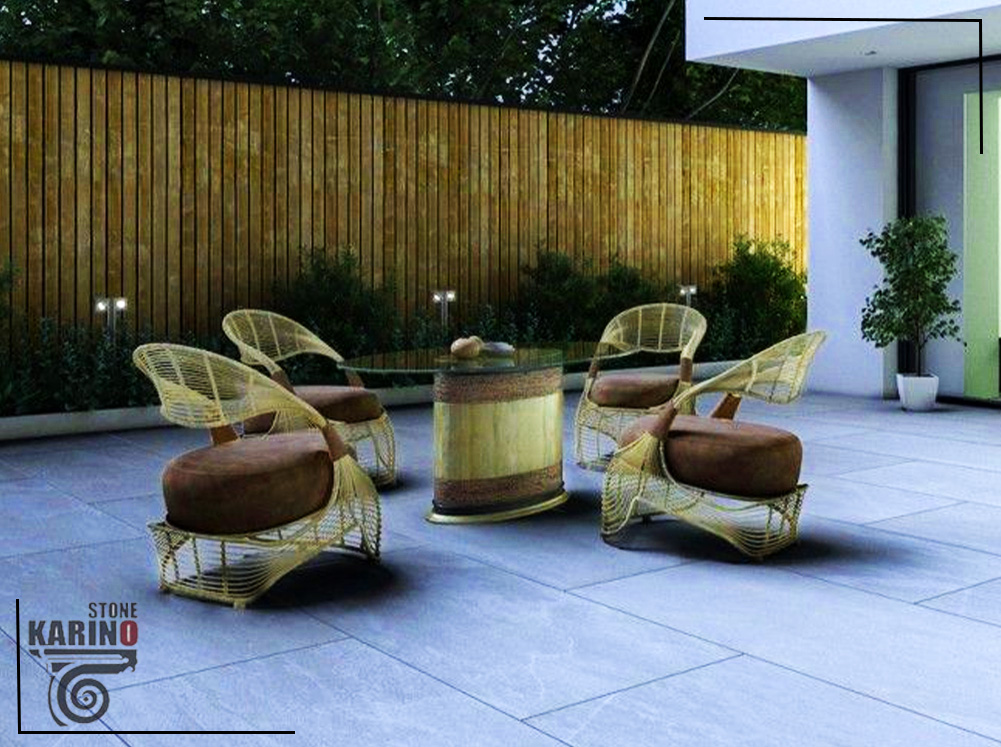 برای کف حیاط سنگ بهتر است یا موزاییک؟